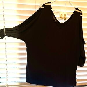 INC International Concepts Elegant Black Blouse